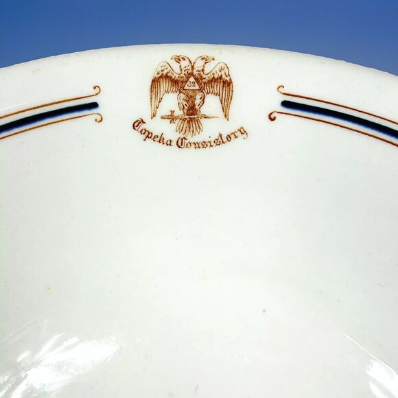 Vtg 32nd Degree Masonic Consistory Bowl Topeka KS Syracuse China - Picture 2 of 6